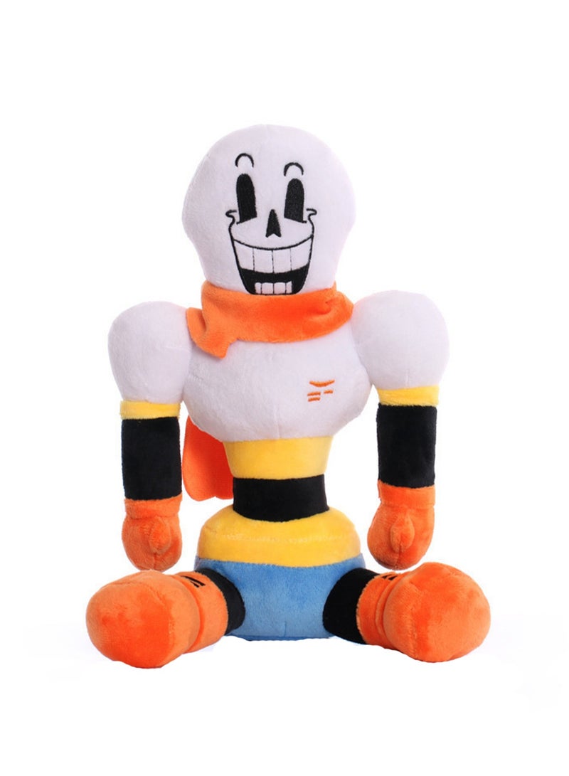 Undertale Children's Plush Toy Game Peripheral Doll (Sitting Orange Skull) - Image 1
